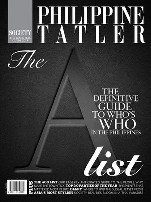 Cover image for Philippine Tatler Society: 2013